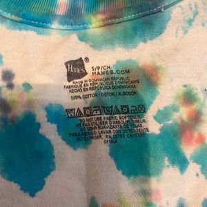homemade tye dye hanes children shirt